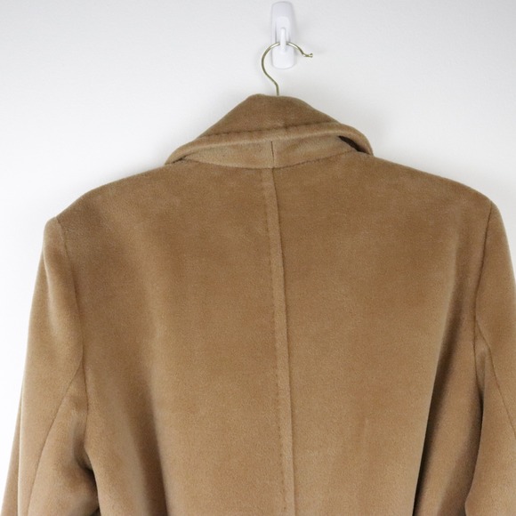 NWT Max Mara Studio Asti Virgin Wool Coat Camel US 12 - Picture 9 of 15